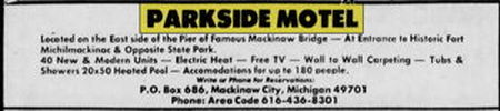 Parkside Inn (Parkside Motel) - June 1974 Ad (newer photo)